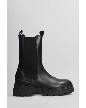 Tommy Hilfiger Combat Boots - Black