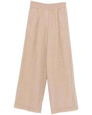 Brunello Cucinelli Cotton Trousers - Natural