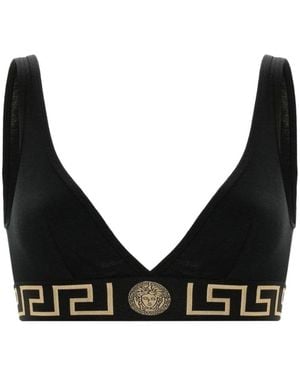 Versace Greca Border Bralette - Black