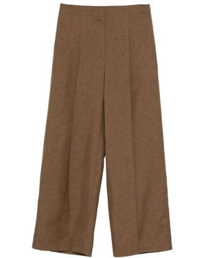 Theory Deep Plt Pant.City T - Brown