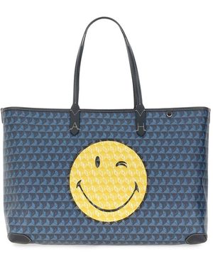 Anya Hindmarch I Am Plastic Eco Tote Handbag - Blue