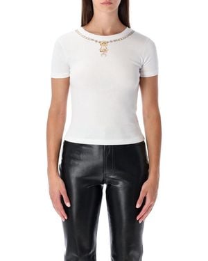 Marine Serre Trompe 'Œil Jewelry Jersey Baby Fit T-Shirt - White