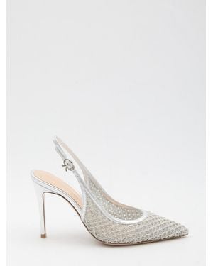 Gianvito Rossi Nikki Slingback Pumps - White