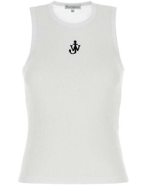JW Anderson Jw Anderson Cotton Tank Top - White