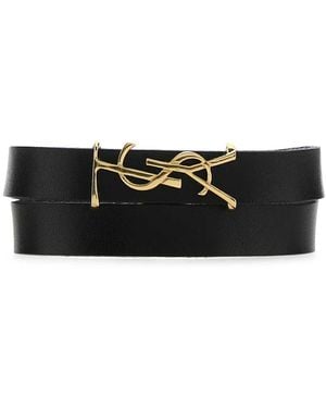 Saint Laurent Bracelets - Black