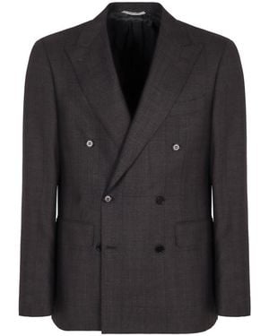 Canali Two-Piece Wool Suit - Black