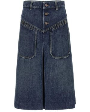 Chloé Denim Skirt - Blue