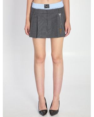 Alexander Wang Wool Blend Miniskirt - Blue