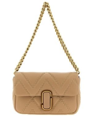 Marc Jacobs 'The Quilted Leather J Marc' Shoulder Bag - Natural