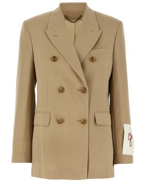 Golden Goose Heraldic Buttons Blazer - Natural