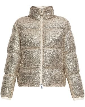 Moncler Anternes Puffer Jacket - Brown