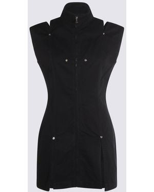 Jean Paul Gaultier Cotton Slit Cotton Dress - Black