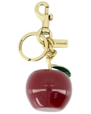 COACH Small Apple Keychain - Metallic