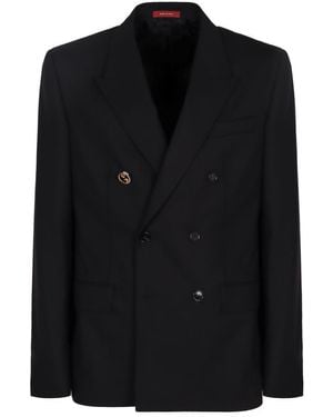 Gucci Double-breasted Wool Jacket - Black