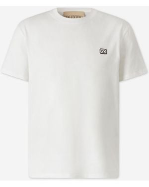 Valentino Garavani Cotton Logo T-Shirt - White