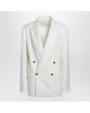 Frankie Shop Doublebreasted Woolblend Jacket - White