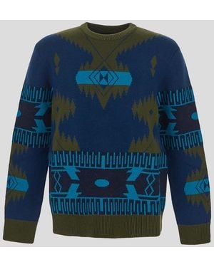 Alanui Icon Jacquard Jumper - Blue