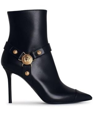Balmain 'Eva' Leather Ankle Boots - Blue