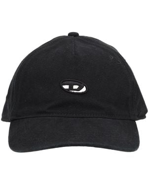 DIESEL Baseball Hat With Logo - Black