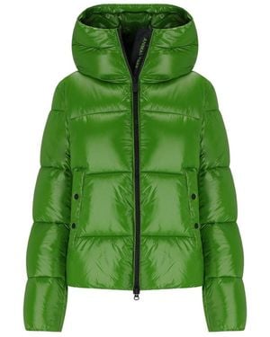 Save The Duck Biddy Hodded Padded Jacket - Green