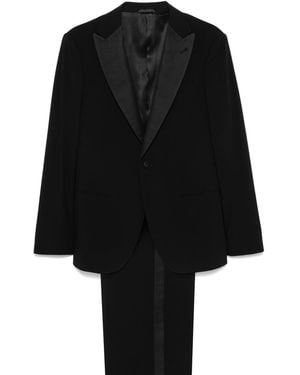 Giorgio Armani Single-Breasted Suit - Black