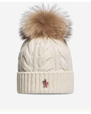 Moncler Cashmere Pom-Pom Beanie - Natural