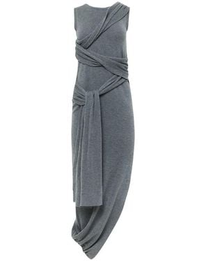 ワンピース Jw Anderson Brown Stretch Cotton Dress JW Anderson Knot Front Long Dress | Shopbop