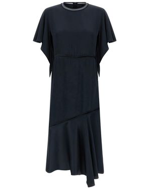 Fabiana Filippi Ruffle Dress - Black