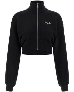 Off-White c/o Virgil Abloh 'Arrow Glass Flower' Sweatshirt - Black
