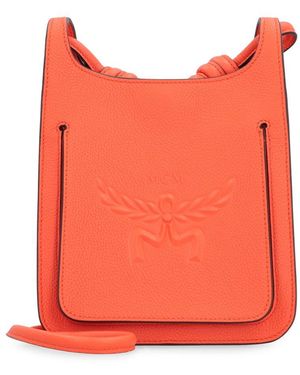 MCM Mini Leather Hobo Handbag - Red