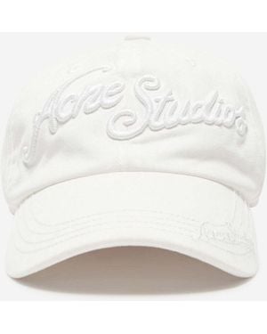 Acne Studios Logo Cap - White