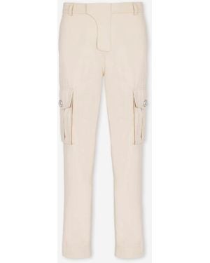Balmain Cotton Cargo Pants - Natural