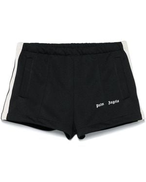 ショートパンツ PALM ANGELS WOMEN Sporty Chic Short Shorts Black Palm Angels(パームエンジェルス) ショートパンツ(レディース
