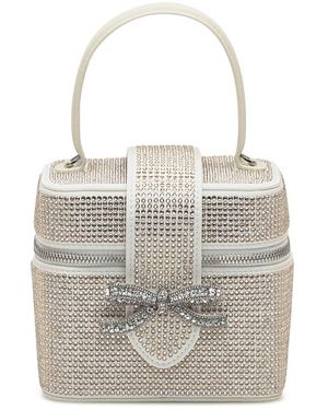 Self-Portrait Satin Beauty Case - White