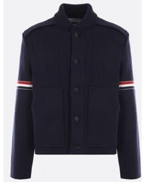 Thom Browne Coats & Jackets - Blue