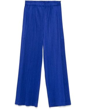 Pleats Please Issey Miyake Trousers - Blue