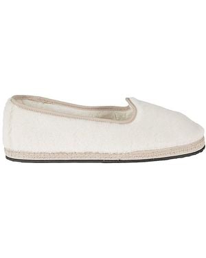 PIEDÀTERRE VENEZIA Friulana Alpaca Wool Slippers - White