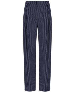 Essentiel Antwerp Herb Pinstripe Pants - Blue