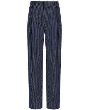 Essentiel Antwerp Herb Pinstripe Pants - Blue