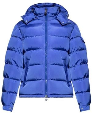 Moncler Maya Hooded Short Down Jacket - Blue