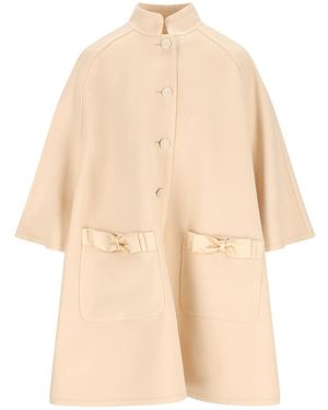 Valentino Garavani Coats Beige - Natural