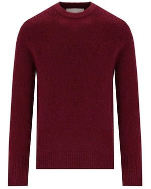 Amaranto Burgundy Crewneck Jumper - Red