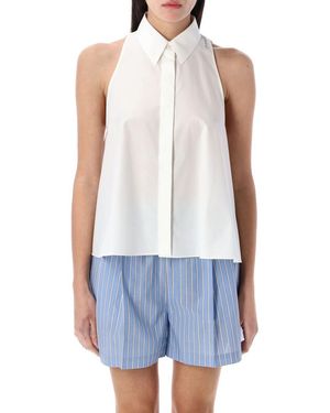 Marni Sleeveless Flared Shirt - Blue