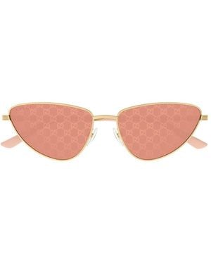 Gucci Gg1879S Linea Institutional Logo Sunglasses - Pink