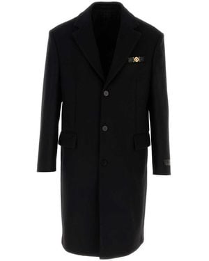 Versace Black Wool Coat