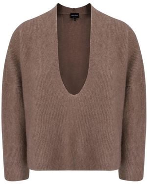 Giorgio Armani Sweaters - Brown