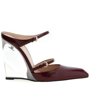 Gucci Rosso Ancora' Sabots - Brown