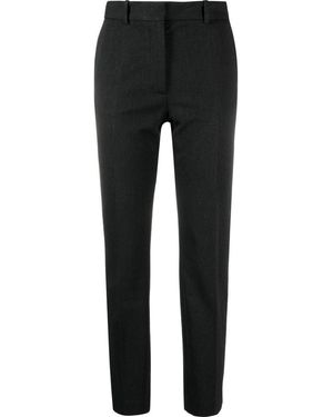 JOSEPH Coleman Tapered Cropped Trousers - Black