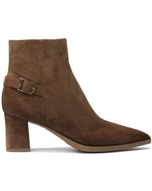 Santoni Suede Ankle Boots 65Mm - Brown