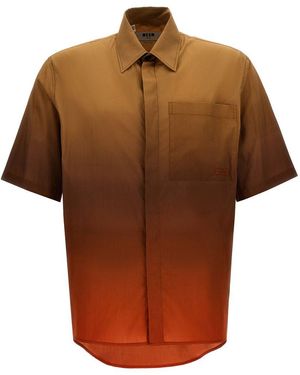 MSGM Shirts - Brown